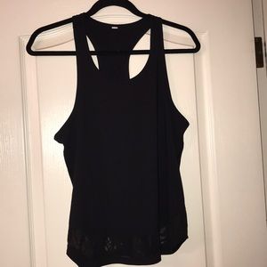 Lululemon razorback black tank top